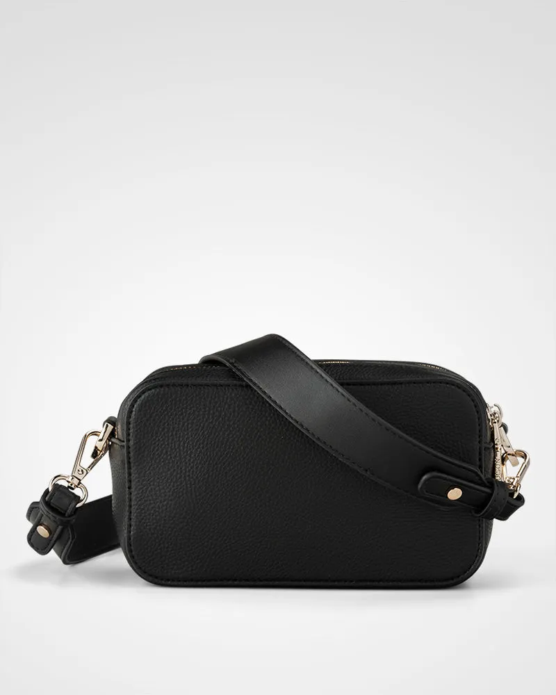Maddie Double Zip Camera Crossbody Bag   Resin Chain with Wide Strap