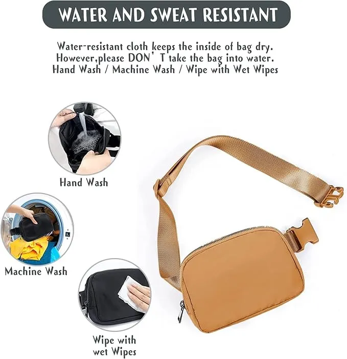 Mini Belt Bag for Women and Men with Adjustable Strap Small Waist Pouch for Workout Travel Running Hiking
