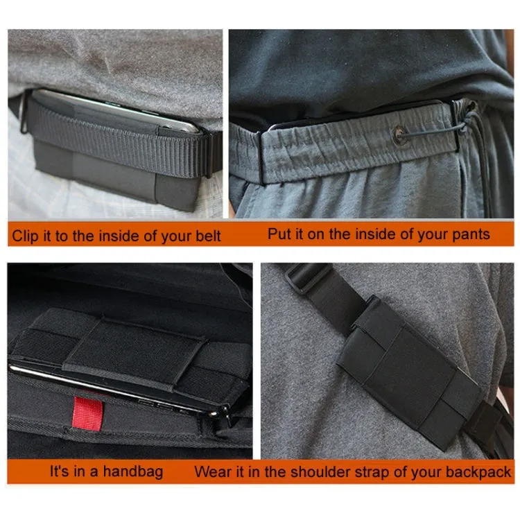 Mini Close-fitting Outdoor Sports Elastic Invisible Mobile Phone Waist Bag, Style: With Cover