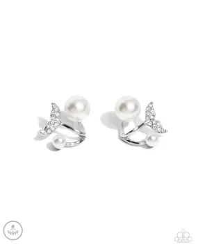 Modular Mermaid - White Earrings
