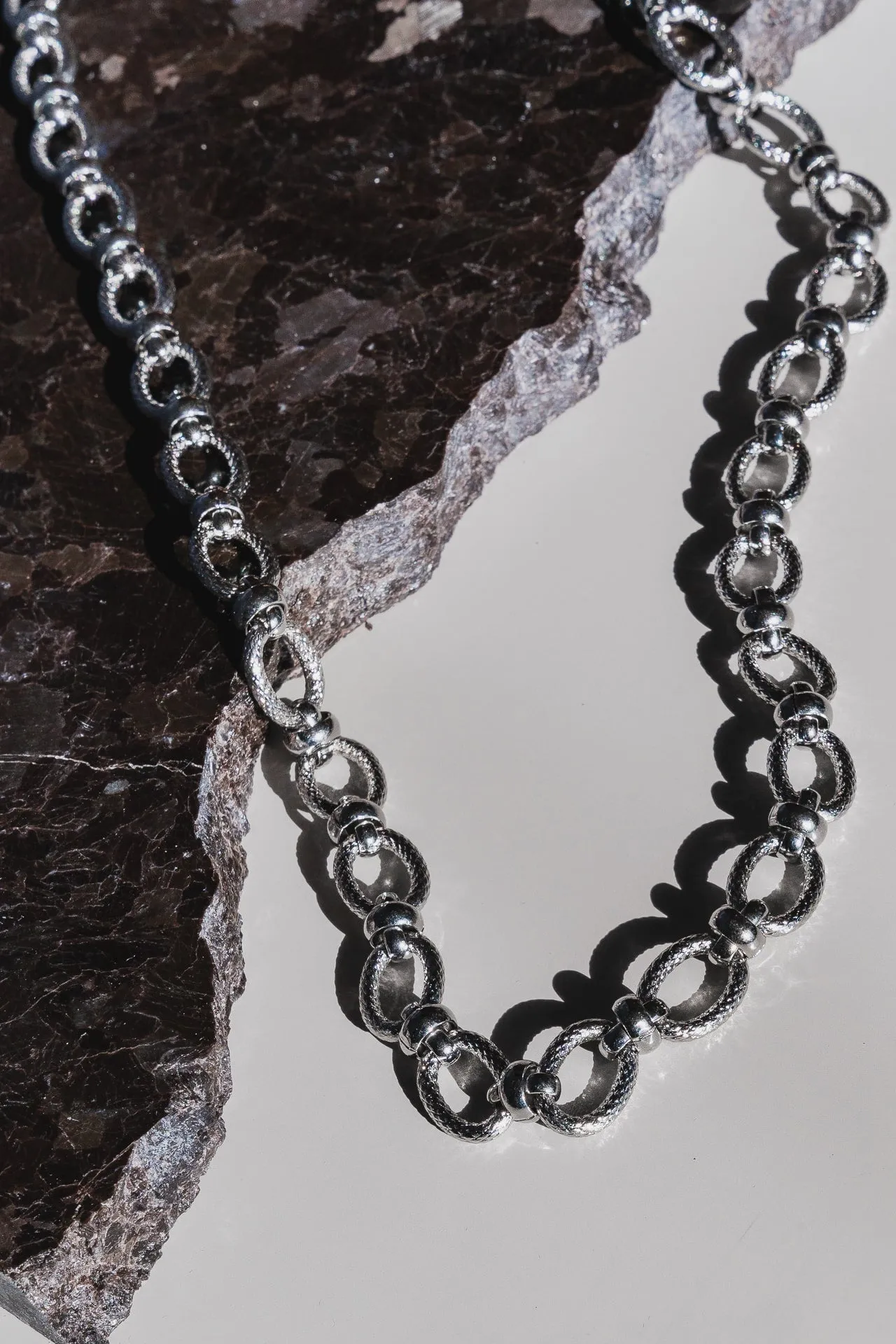 Nebula Silver Bag Chain