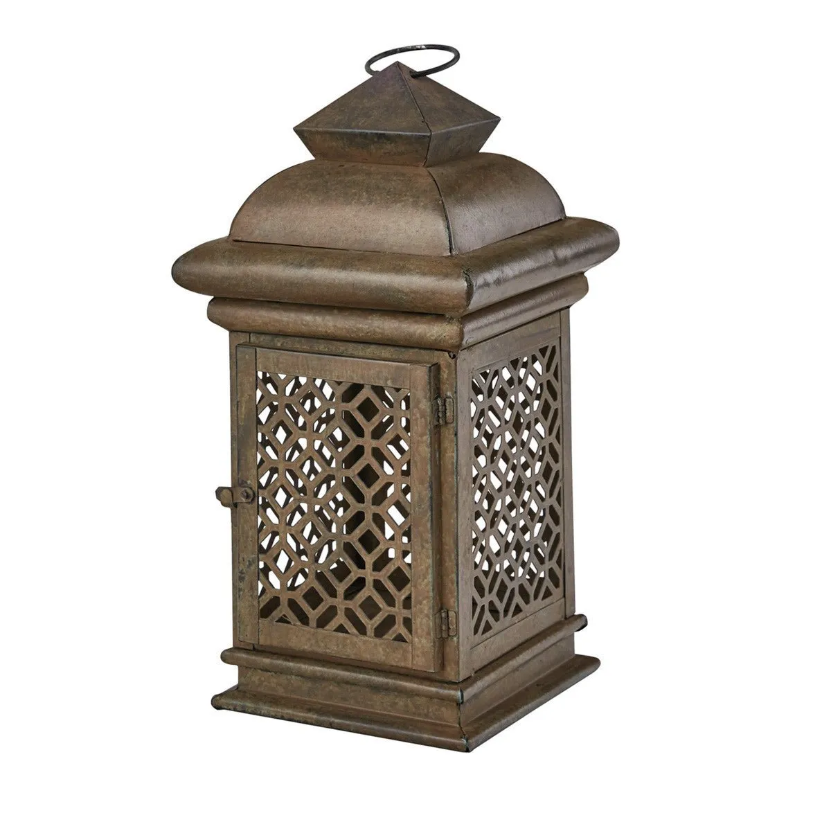 Ornate Garden Lantern Pillar Candle Holder