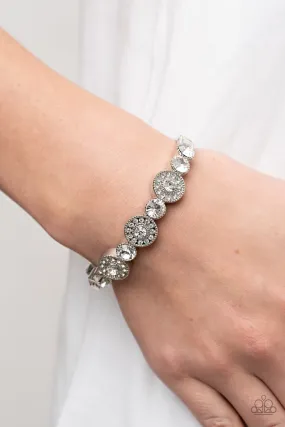 Paparazzi Crowns Only Club Bracelet White
