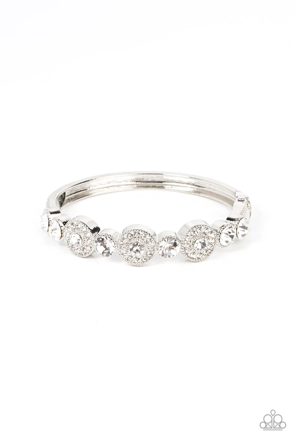 Paparazzi Crowns Only Club Bracelet White