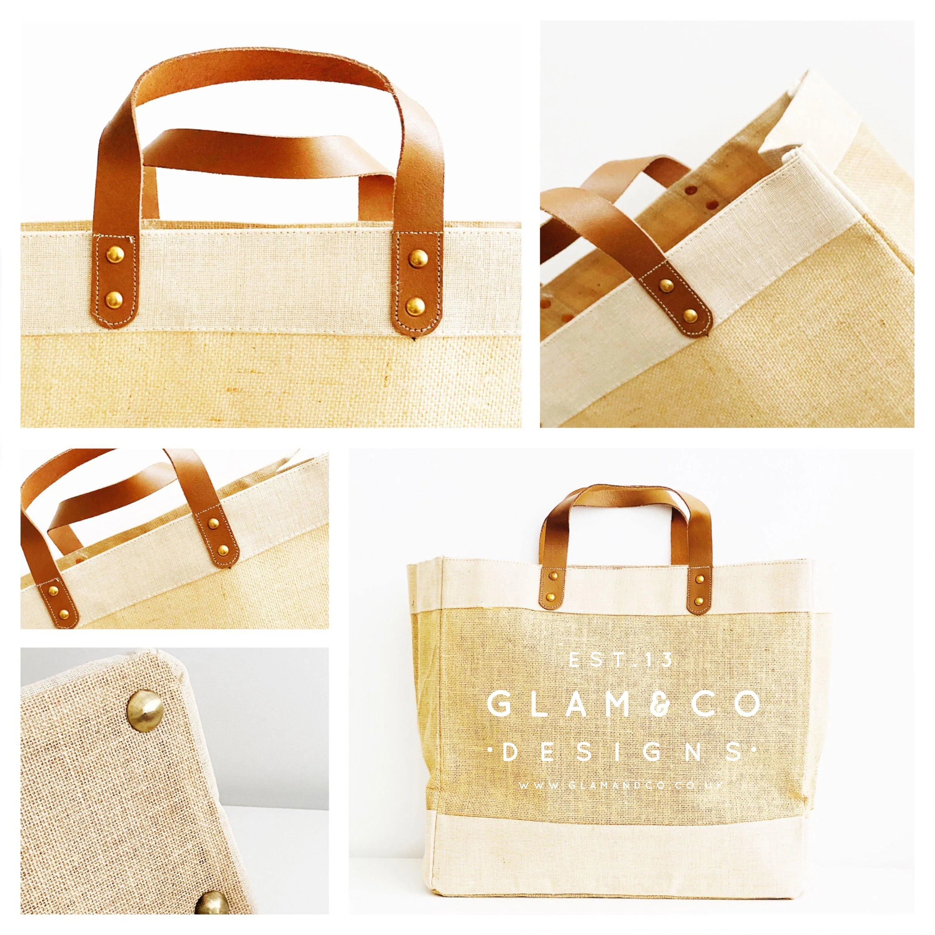Personalised Jute Tote Bag - Custom Name