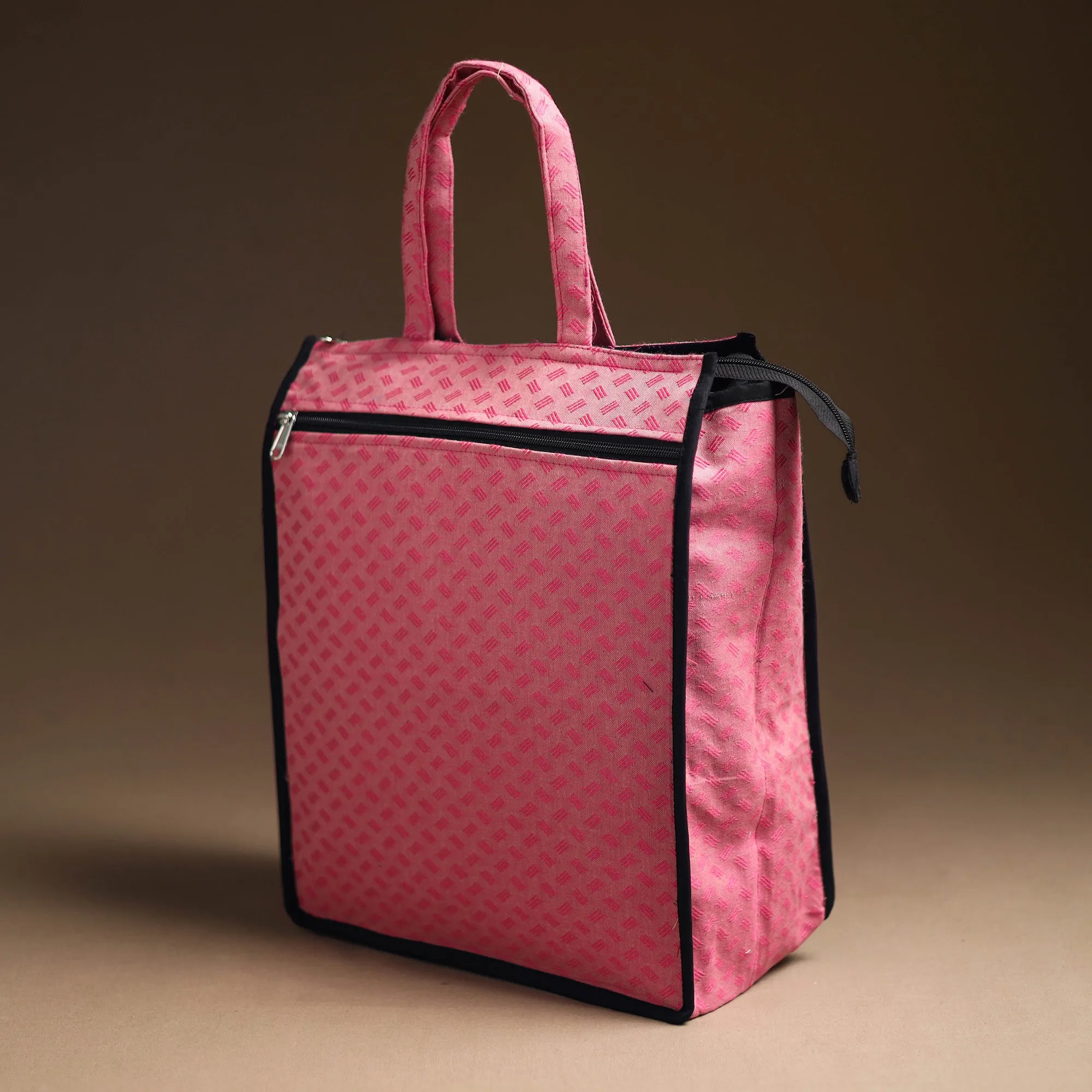 Pink - Handcrafted Cotton Shopping Bag 16