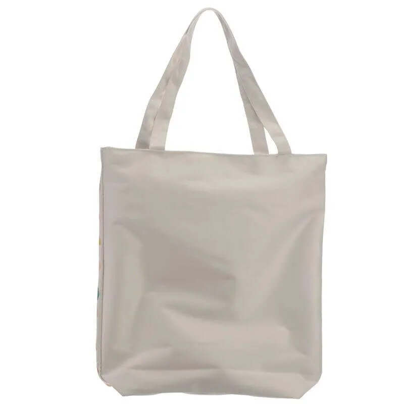 Poppy Fields Cotton Bag with Zip & Lining