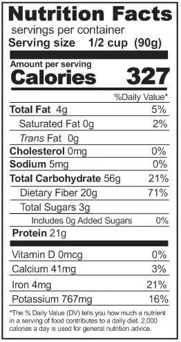 Rainy Day Foods Whole Green Peas 50 lbs Bag - 252 Servings