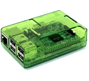 Raspberry Pi 2, 3, 3B  Open Case, Green