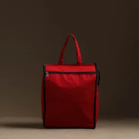 Red - Handmade Cotton Shopping Hand bag 24