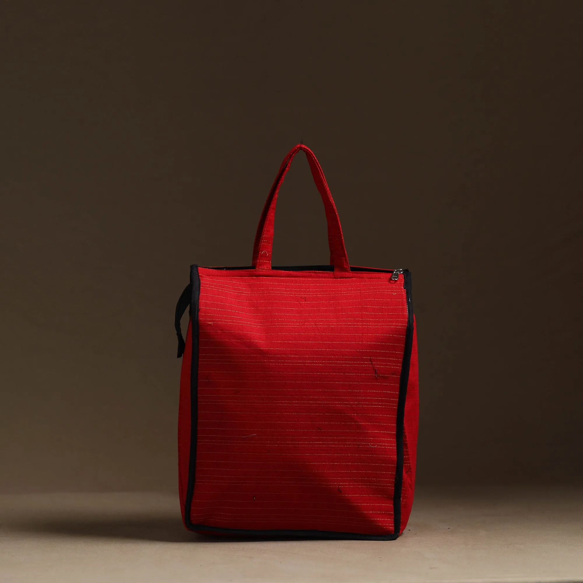 Red - Handmade Cotton Shopping Hand bag 24
