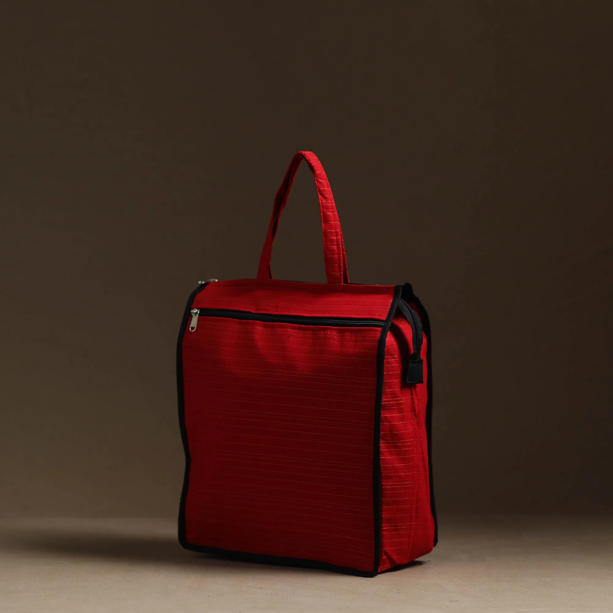 Red - Handmade Cotton Shopping Hand bag 24