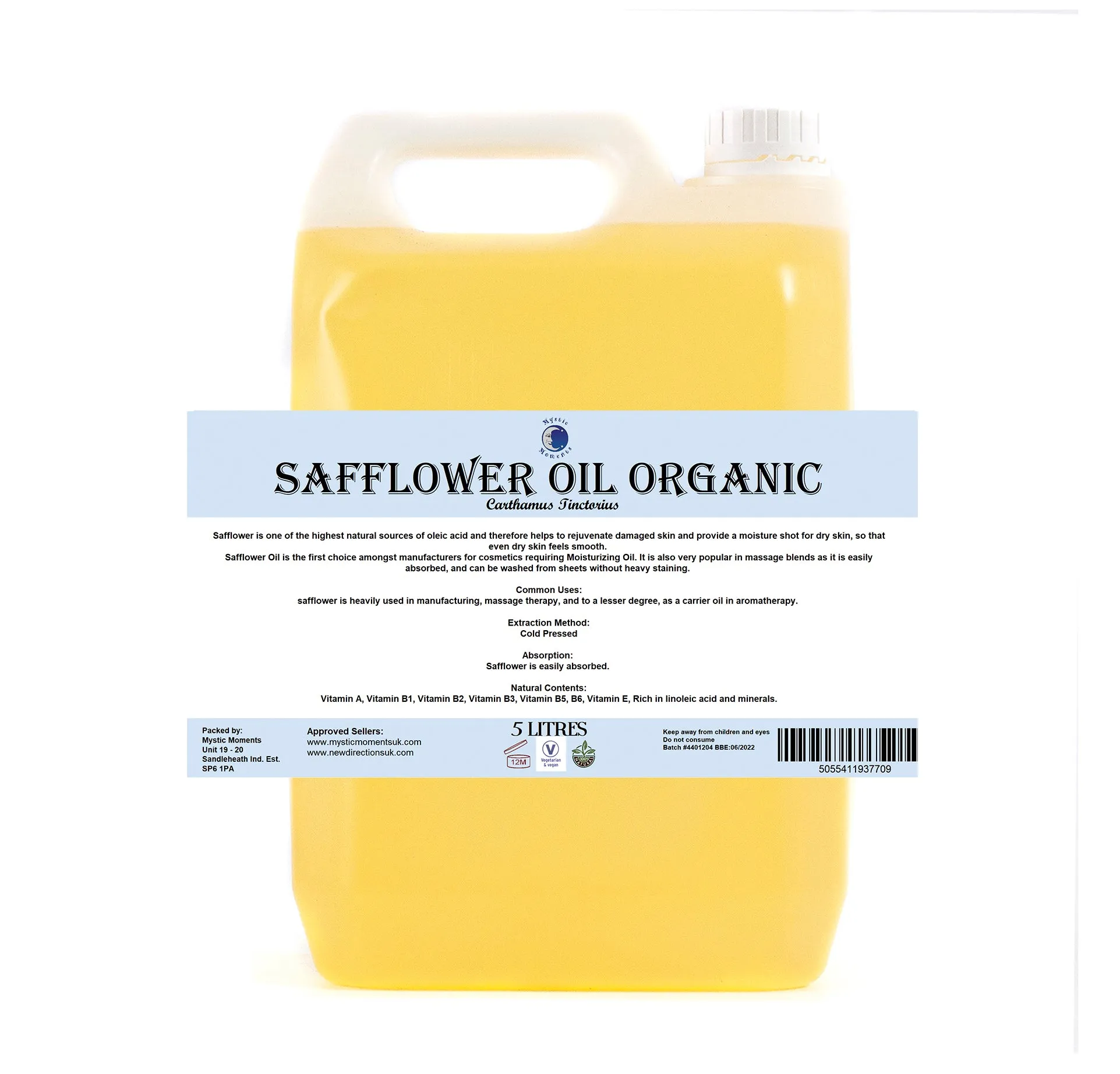 Safflower Organic Carrier Oil