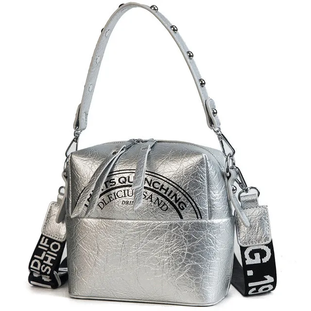 Semicircle Pattern Print Cross Body Bag