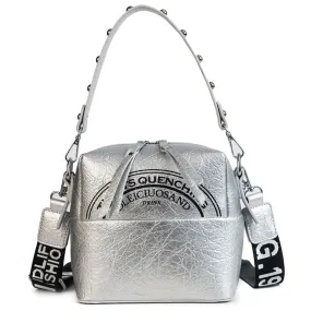 Semicircle Pattern Print Cross Body Bag