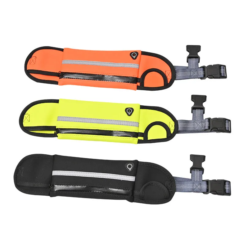 SOGA Yellow Adjustable Hands Free Pet Leash Bag Dog Lead Walking Running Jogging Pet Essentials