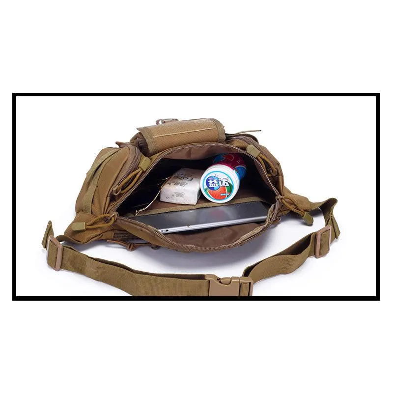 Tactical Outdoor Large-Capacity Waist Bag Jy-31 Brown