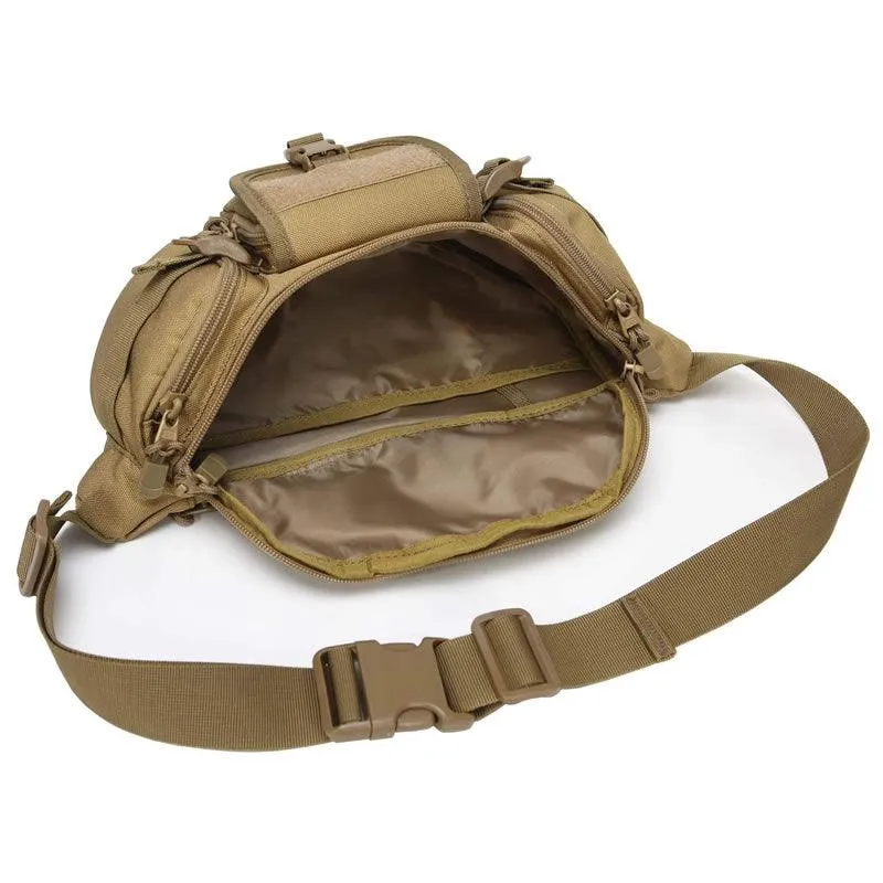 Tactical Outdoor Large-Capacity Waist Bag Jy-31 Brown