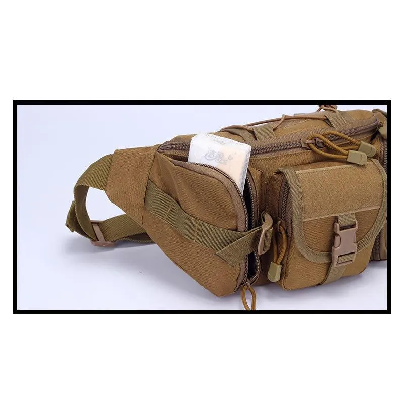 Tactical Outdoor Large-Capacity Waist Bag Jy-31 Brown