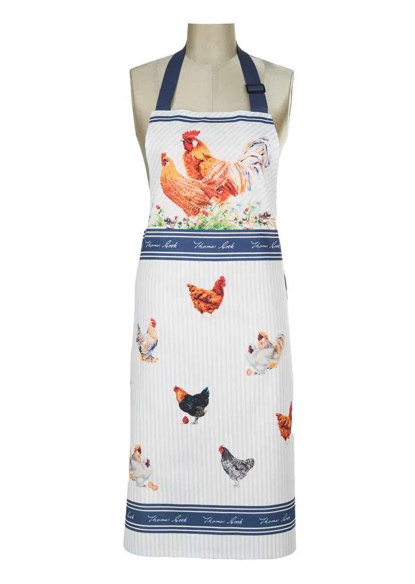 Thomas Cook Apron- Navy/White
