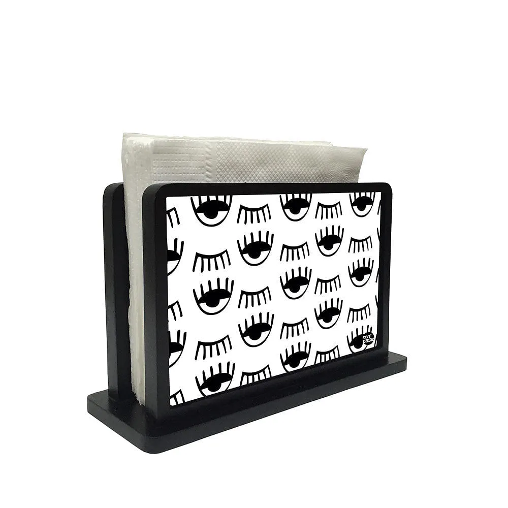 Tissue Holder Paper Napkin Stand - Eyes White