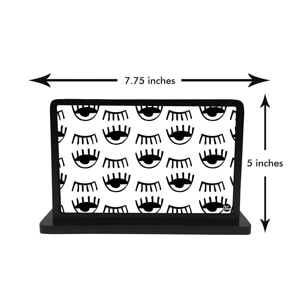 Tissue Holder Paper Napkin Stand - Eyes White