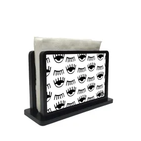 Tissue Holder Paper Napkin Stand - Eyes White