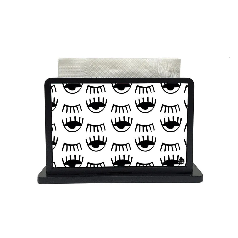 Tissue Holder Paper Napkin Stand - Eyes White
