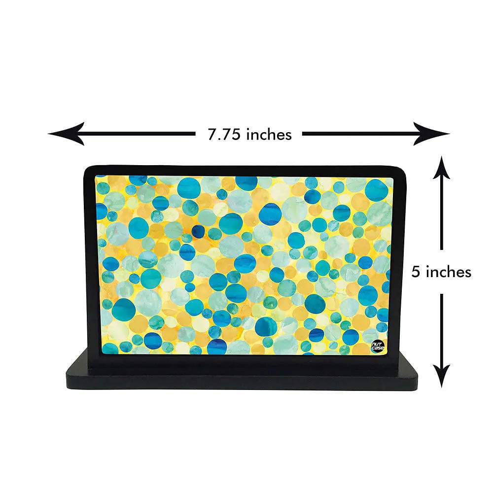 Tissue Holder Paper Napkin Stand - Green Marble Dots