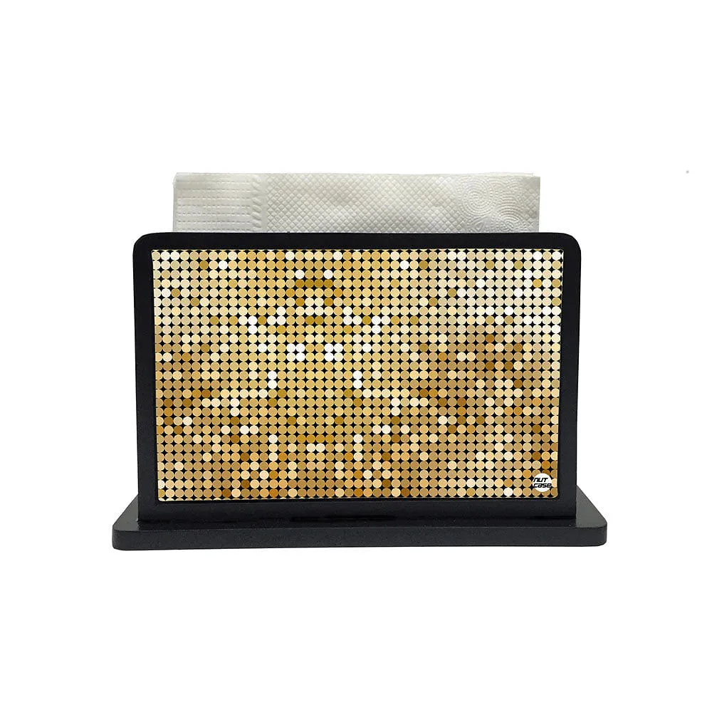 Tissue Holder Paper Napkin Stand - Mix Golden Dots