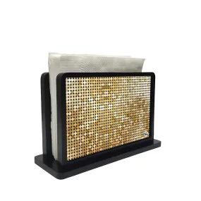 Tissue Holder Paper Napkin Stand - Mix Golden Dots