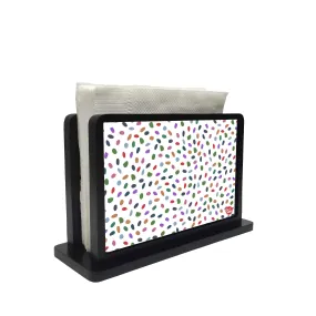 Tissue Paper Napkin Holder Stand - Multicolor Drops