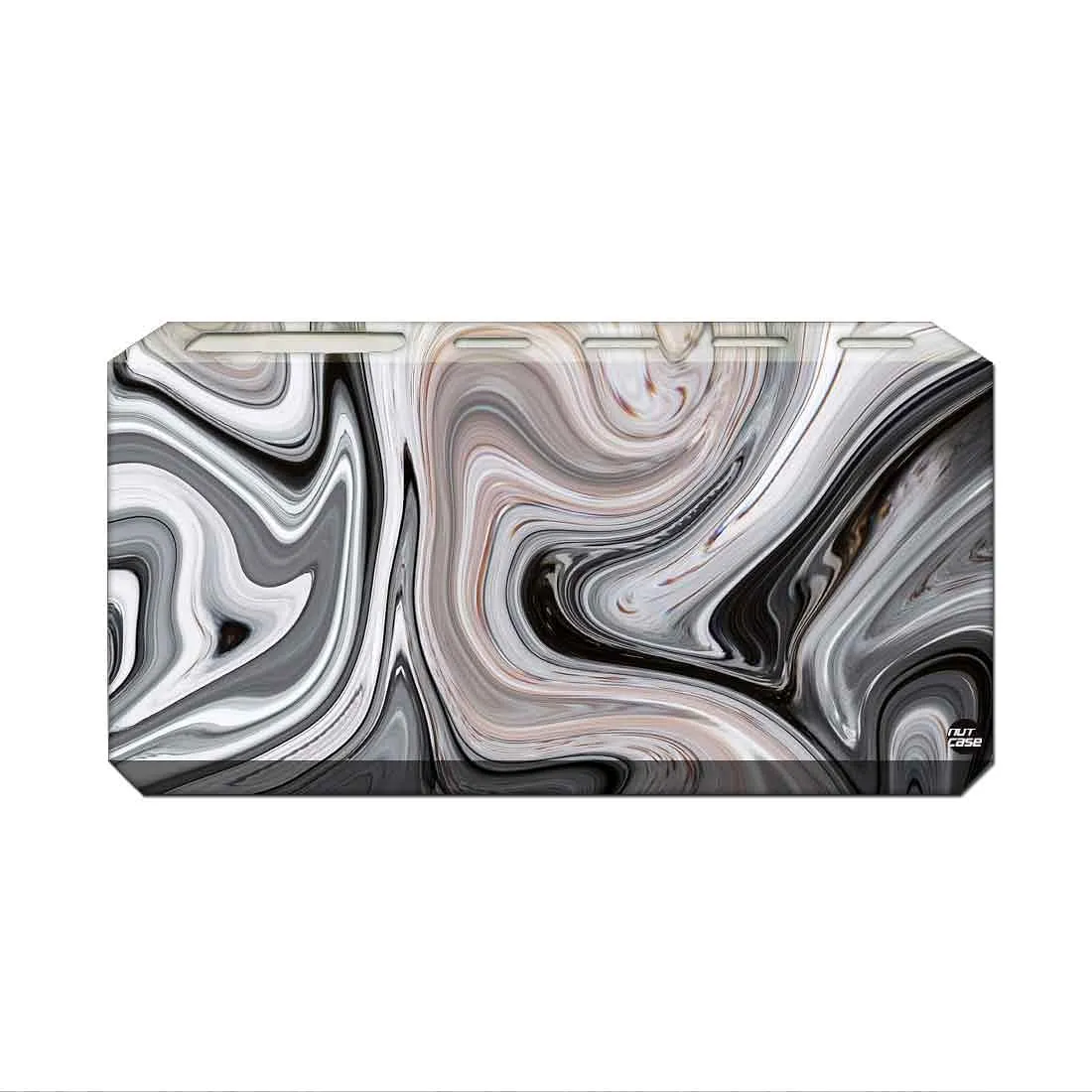 Toothbrush Holder Wall Mounted -Black Swirls