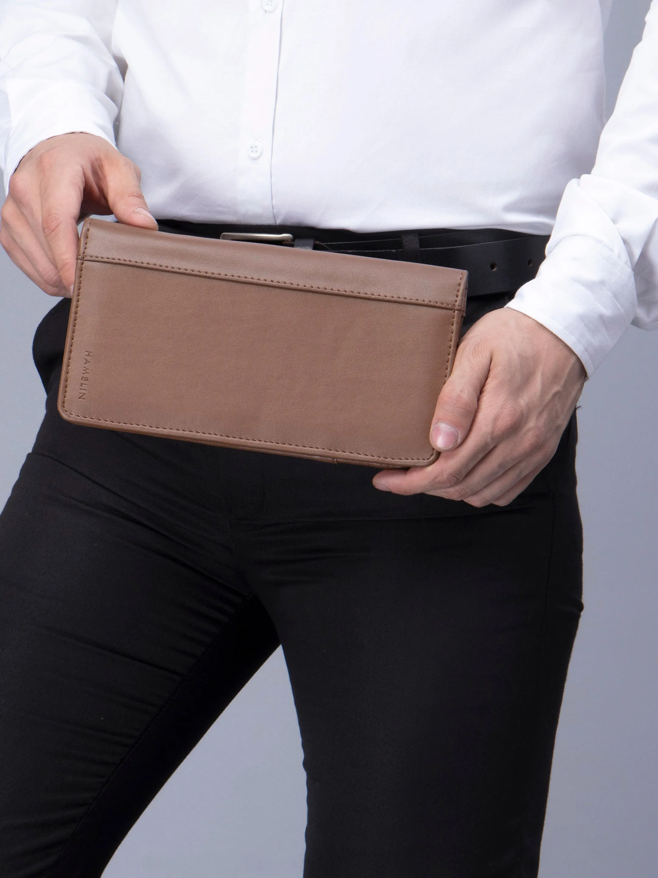 Ultimate RFID Blocking Passport Organizer (Caramel) - SAMPLE SALE