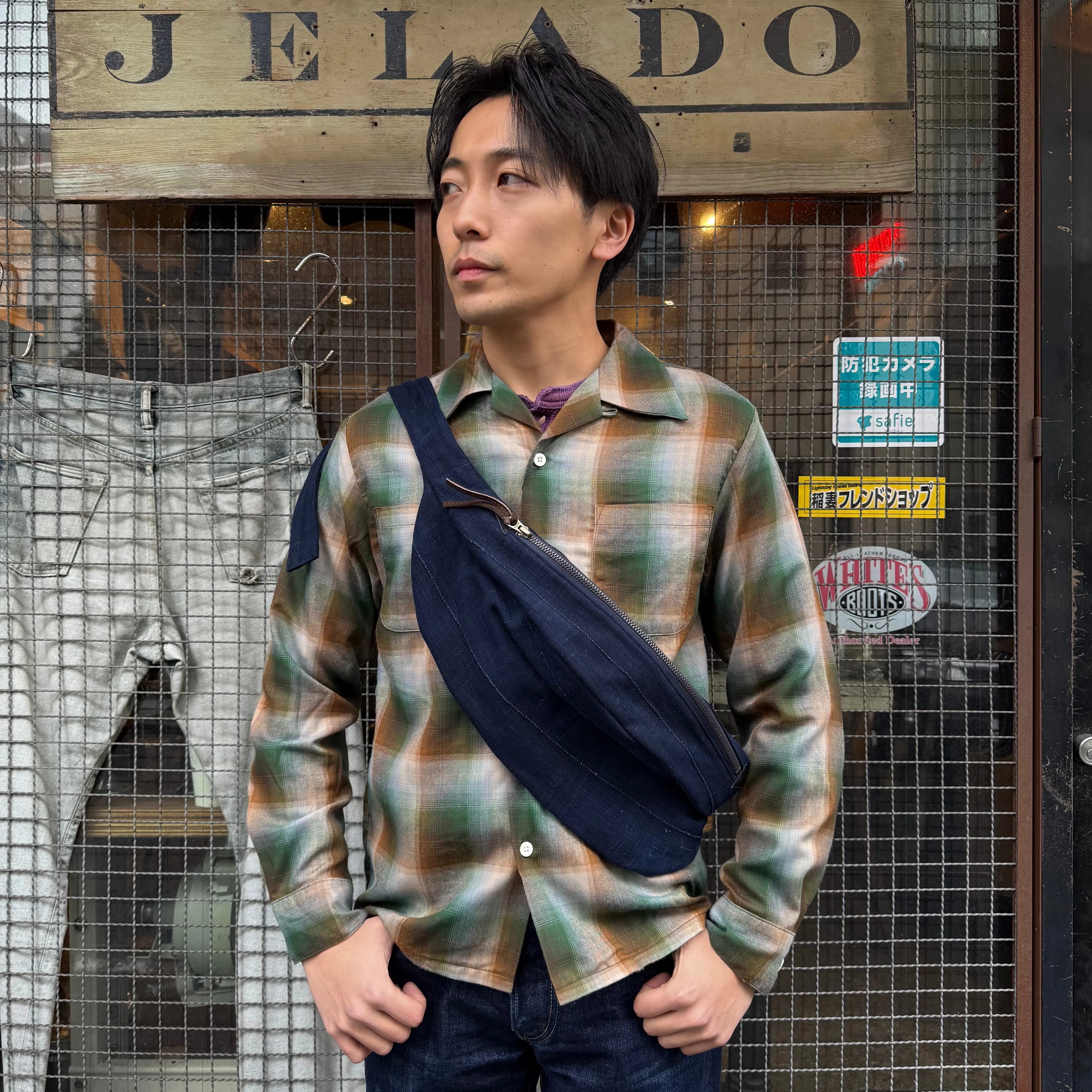Waist Pouch Vintage African Indigo【JDG01643】