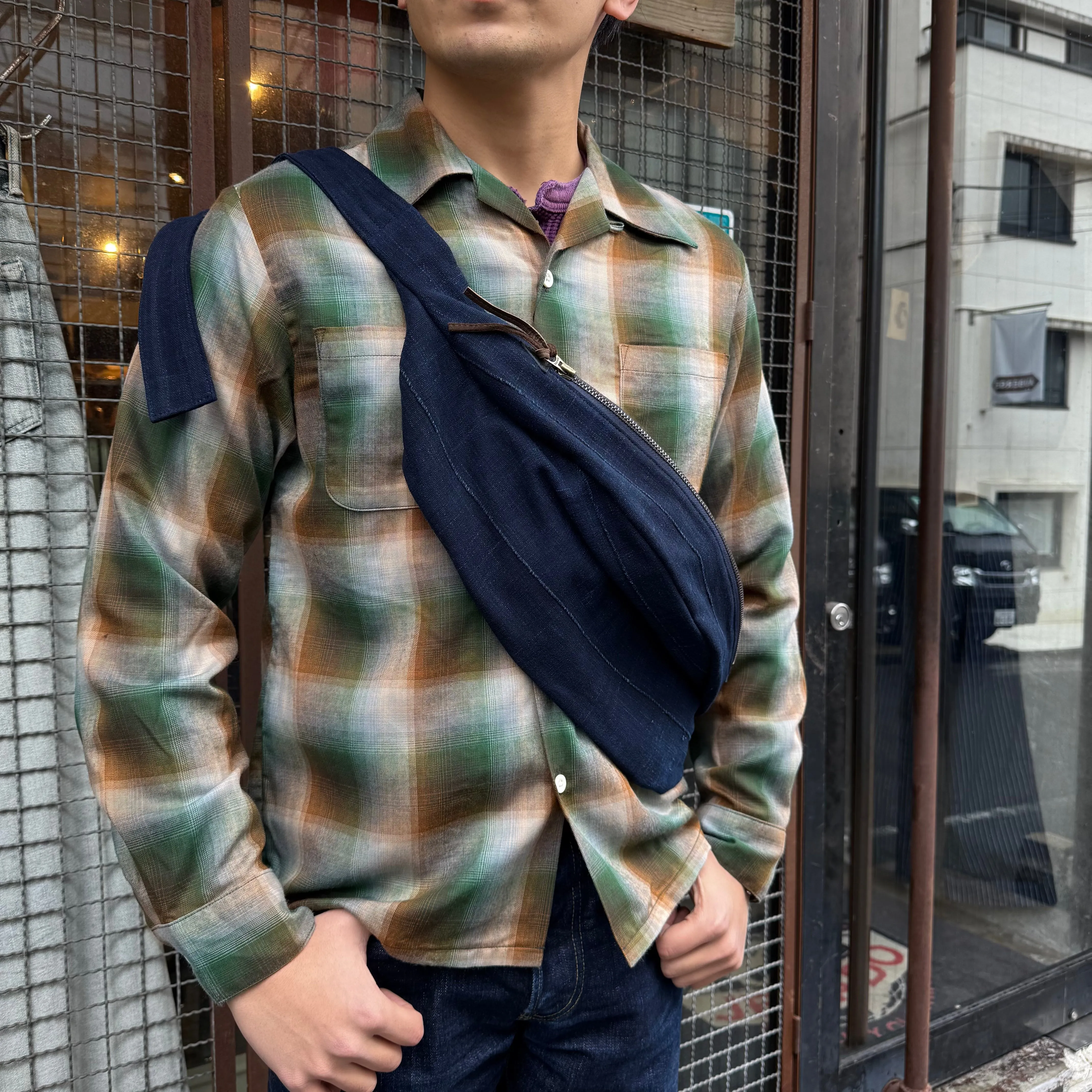 Waist Pouch Vintage African Indigo【JDG01643】