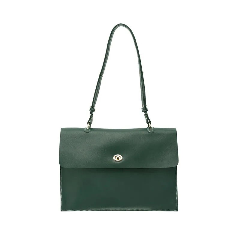 Women's Brown Leather Satchel Over the Shoulder Bag Handbags Purse for Women