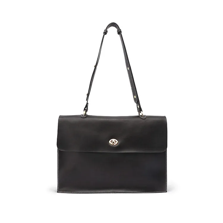 Women's Brown Leather Satchel Over the Shoulder Bag Handbags Purse for Women