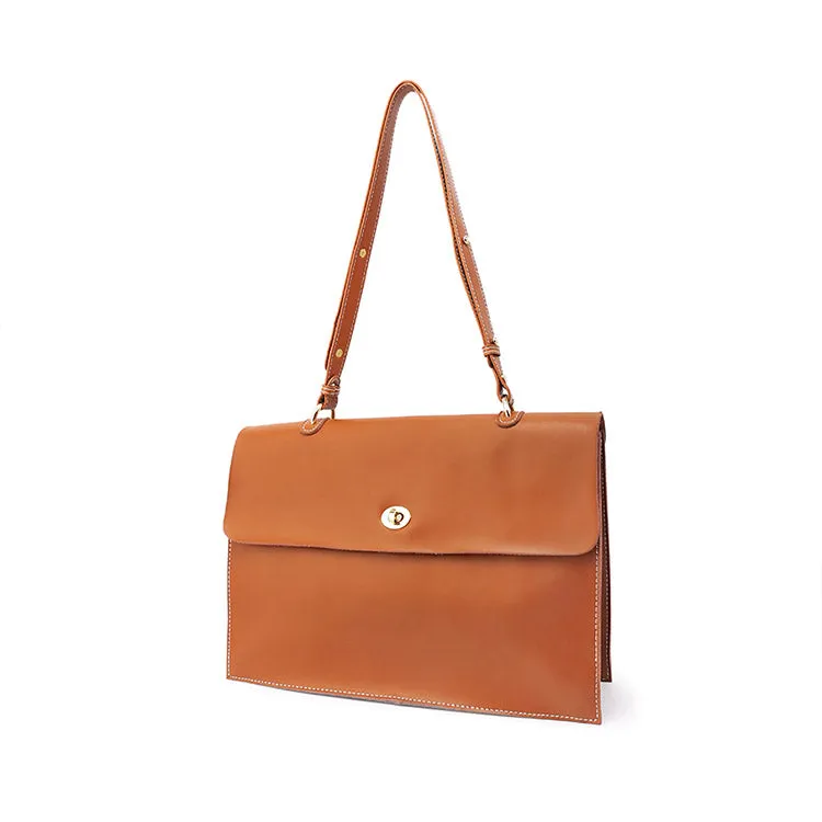 Women's Brown Leather Satchel Over the Shoulder Bag Handbags Purse for Women