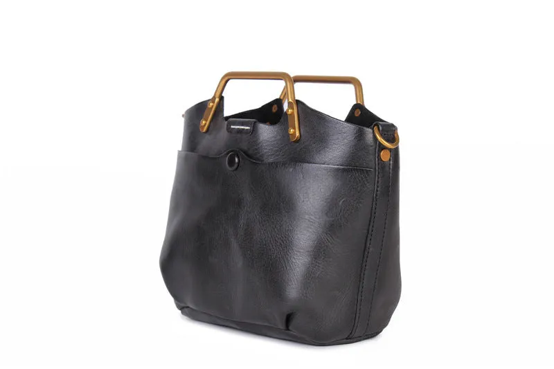 Womens Small Brown Leather Handbag Cross Shoulder Bag For Women
